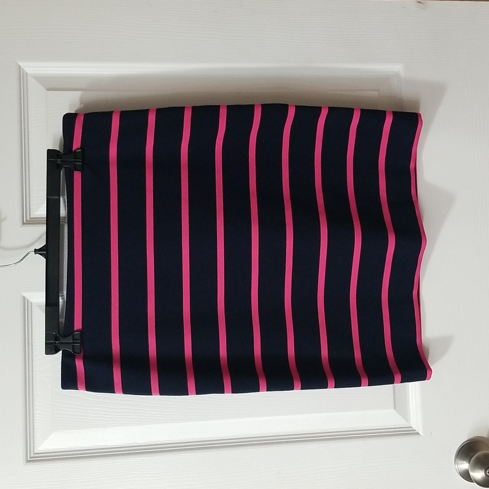 The Limited Blue and Pink Striped Pencil Skirt